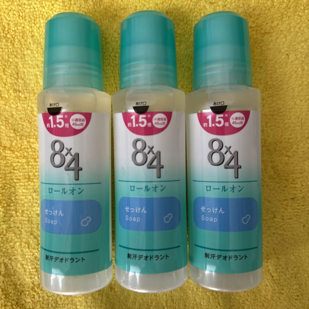 8×4エイトフォーロールオンせっけんの香り68ml×3