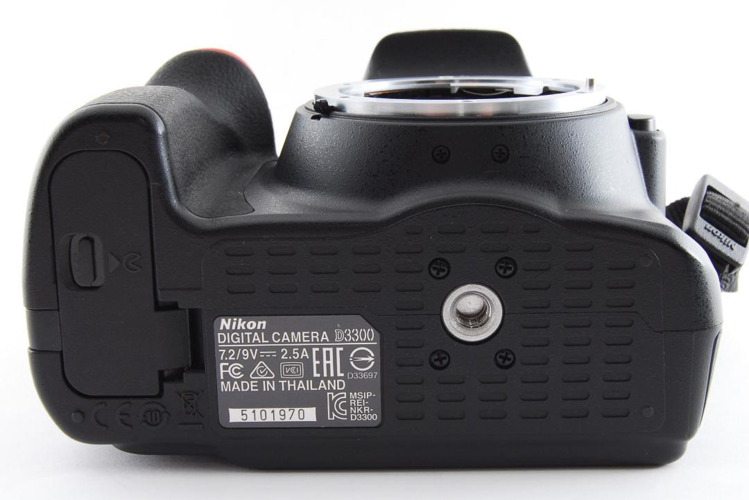 お得低価 美品 ニコン D3300 ボディ 1ivBU-m81712233213 シャッター数3447回 Nikon 低価2022