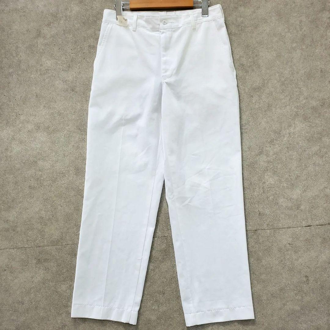 C52 ミリタリー アーミーパンツ 白 ホワイト パンツ 00's U.S.ARMY Hospital Pants Dead Stock 36×32 ① デッド