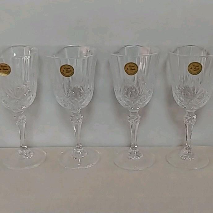 Cristal de Flandre　シャンパングラス　4個　未使用