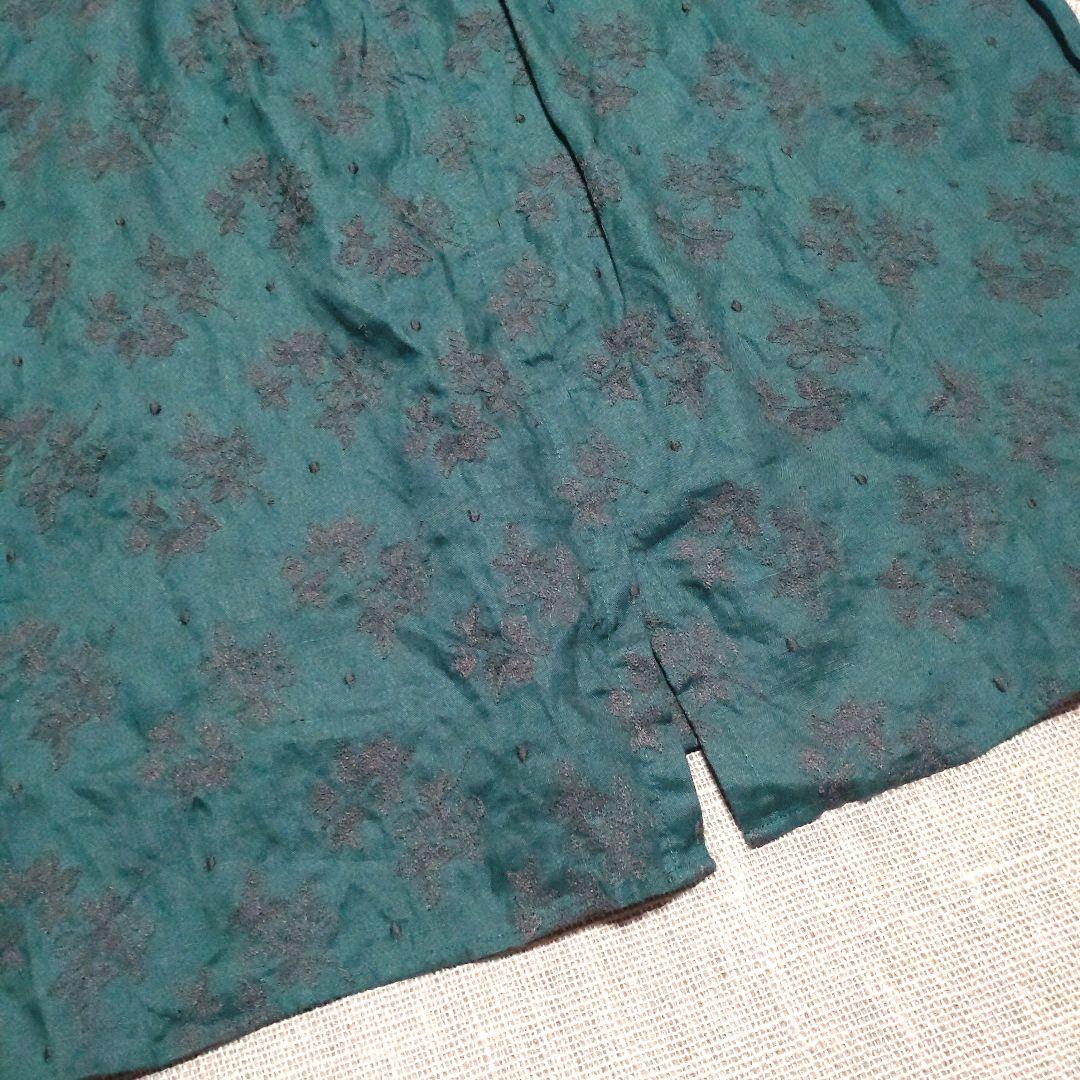 未使用 ツハルバイサマンサモスモス リネン100% 果物柄総刺繍