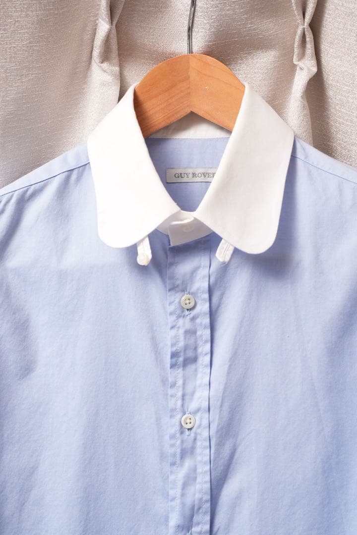 GUY ROVER ラウンドクレリックタブカラーシャツ