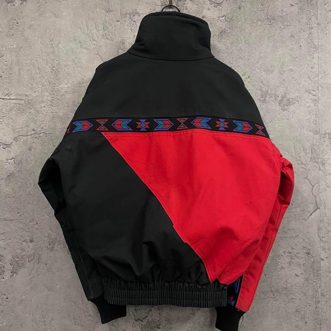 古着 USA製90s◆コットン ネイティブ 中綿ブルゾン メンズS