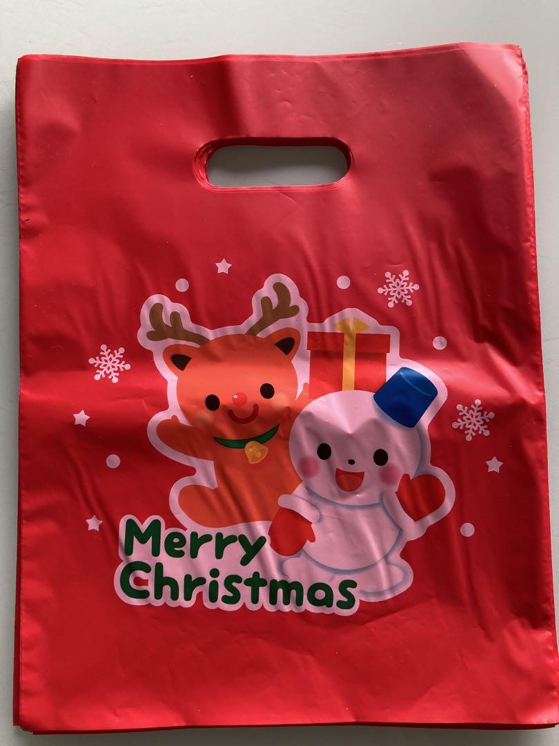 クリスマス ギフト袋 赤 55枚セット