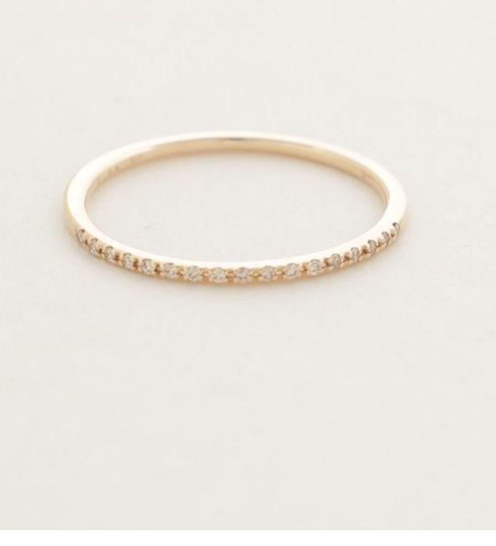 今季ブランド☆正規アガット agete ダイヤxK18 リング0.05ct 約11号 ...