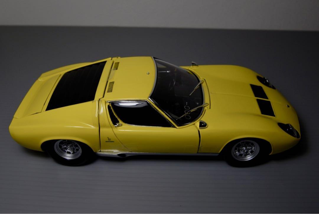 京商 ランボルギーニ ミウラ 1/18 ミニカー 黄色