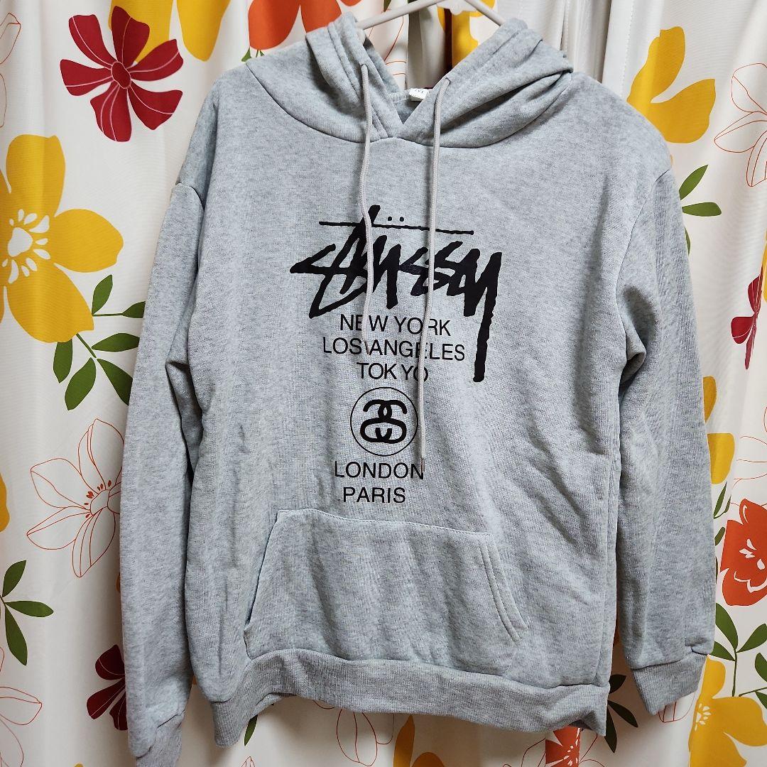 Stussy グレー トレーナー Mサイズ【美品】 Stussy グレー スウェット トレーナー - メルカリ