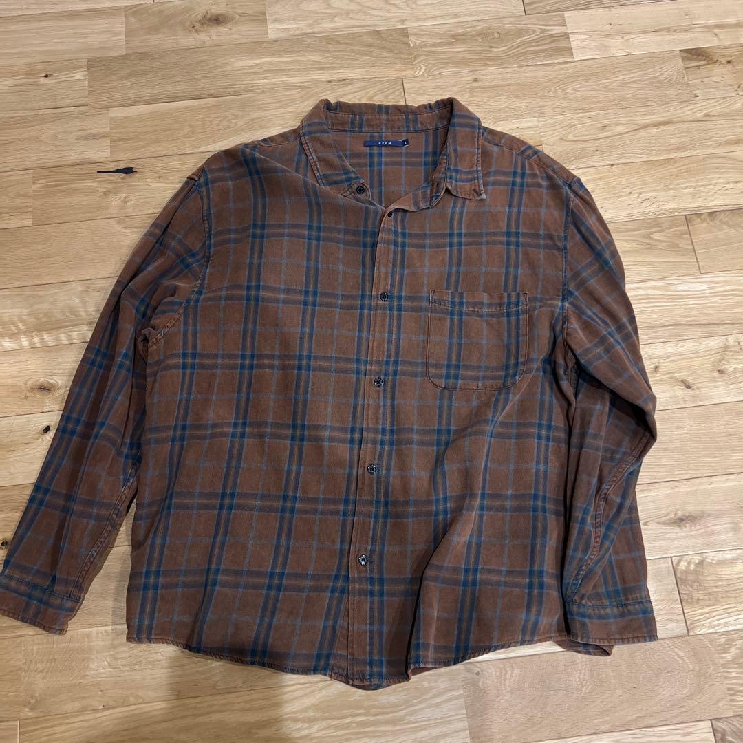 cpcm ヴィンテージ風シャツ 古着テイストシャツL・CPCM