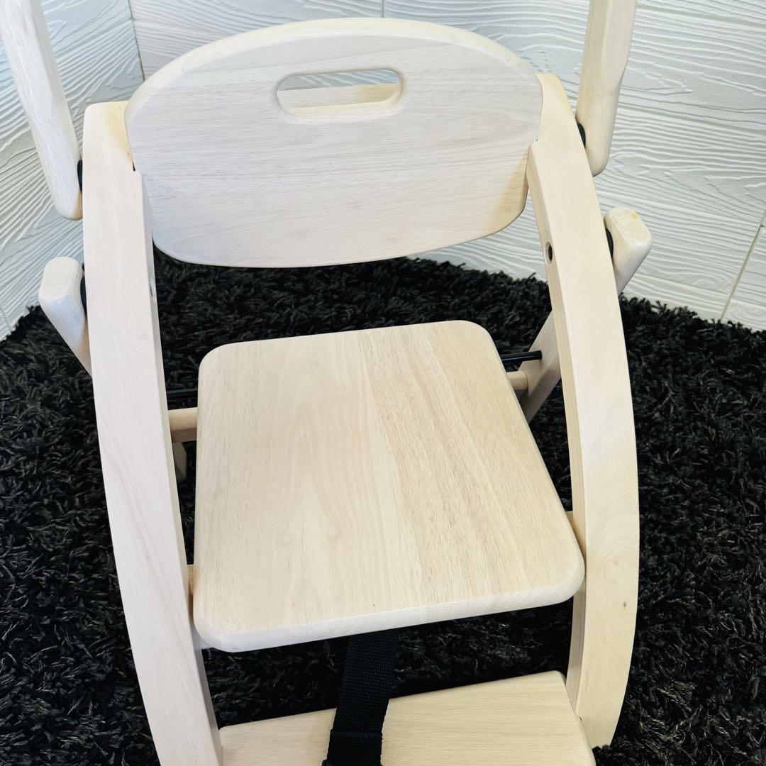 木製ローチェアIII ホワイトウォッシュ　大和屋　アーチ