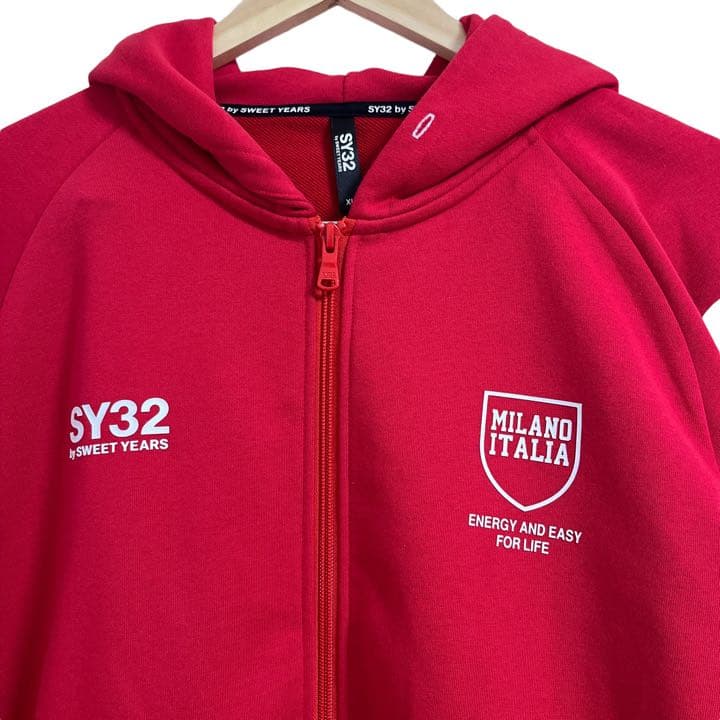 激安通販 SY32 by パーカー ジップパーカー 赤 XL YEAR SWEET パーカー