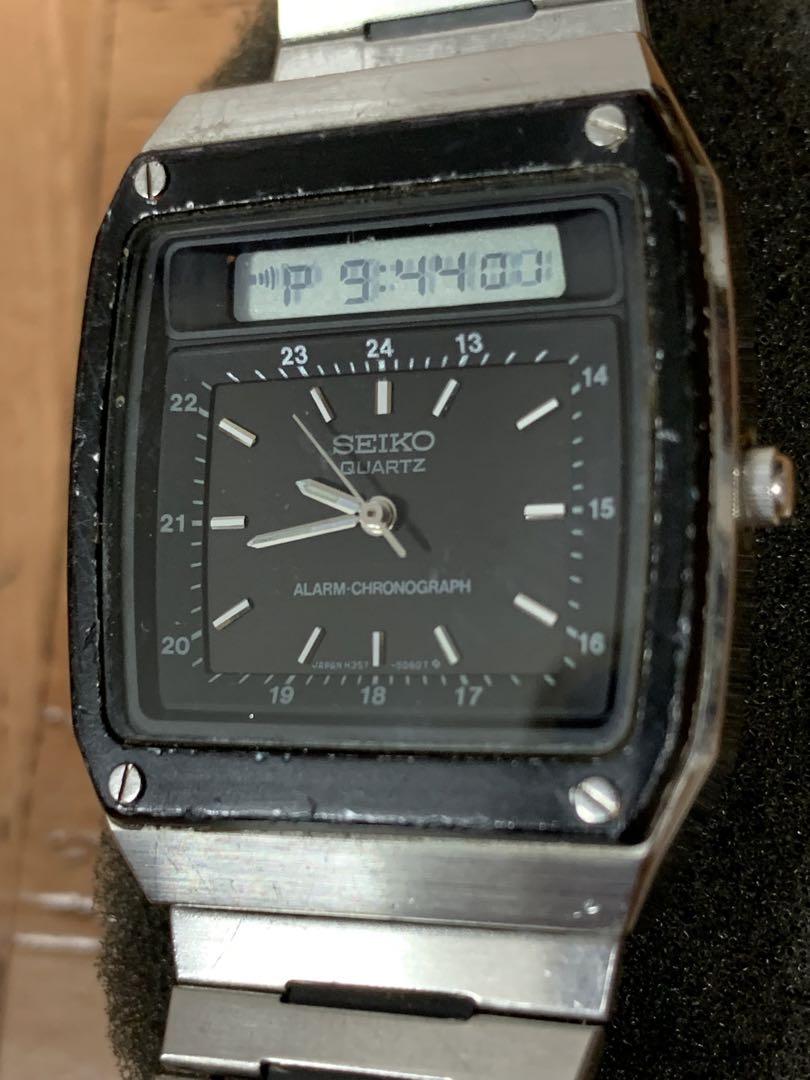 セイコー アナデジ SEIKOH357-5049ボンドウォッチブレス腕時計