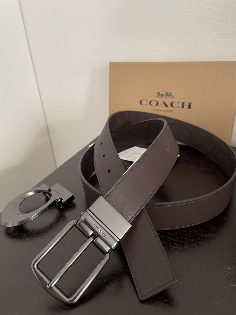 限定価格COACH3点セットシグネチャーフリーサイズリバーシブル