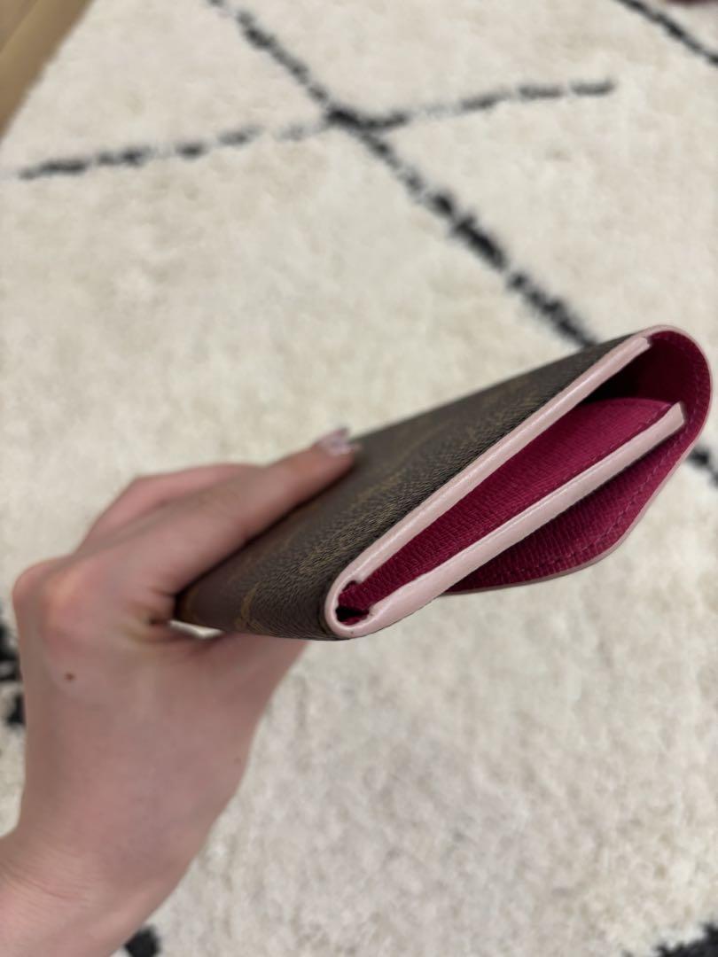 Louis Vuitton モノグラム 長財布 ブラウン/ピンク
