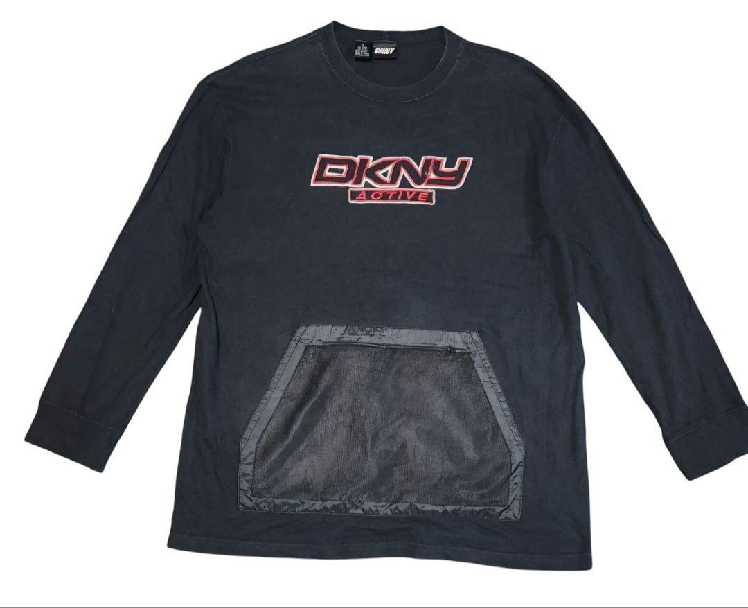 ダナキャランニューヨーク DKNY ☆ロゴ柄ニット着流しカーディガン （ブラックxホワイト） -waja bazar -  海外ファッションブランド通販サイト【公式】
