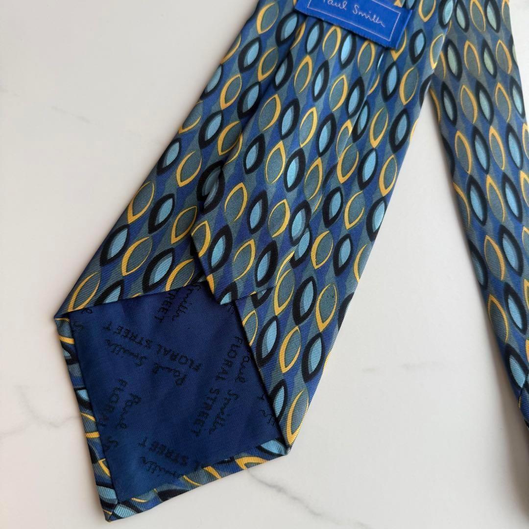 ポール スミス Paul Smith 美品 微光沢 ネクタイ シルク100