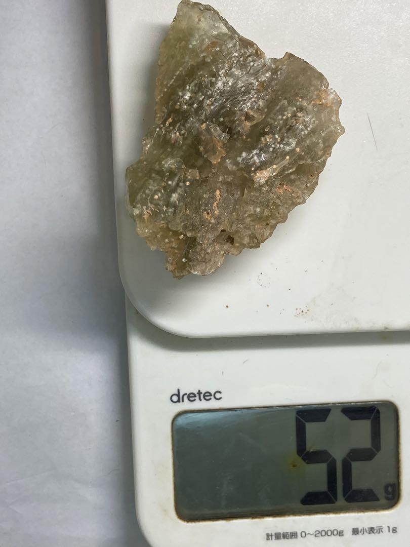 新品！希少！リビアングラス原石　リビア砂漠の砂付き