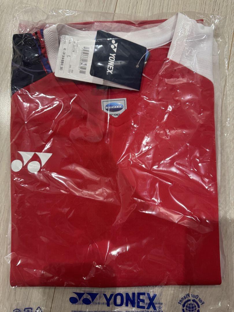 YONEX スポーツ Tシャツ Lサイズ レッド
