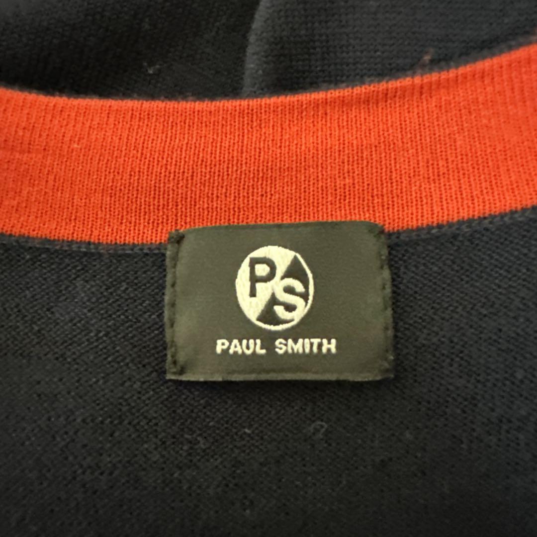 《Paul Smith》 ポールスミス (M) 半袖 サマーニットカーディガン