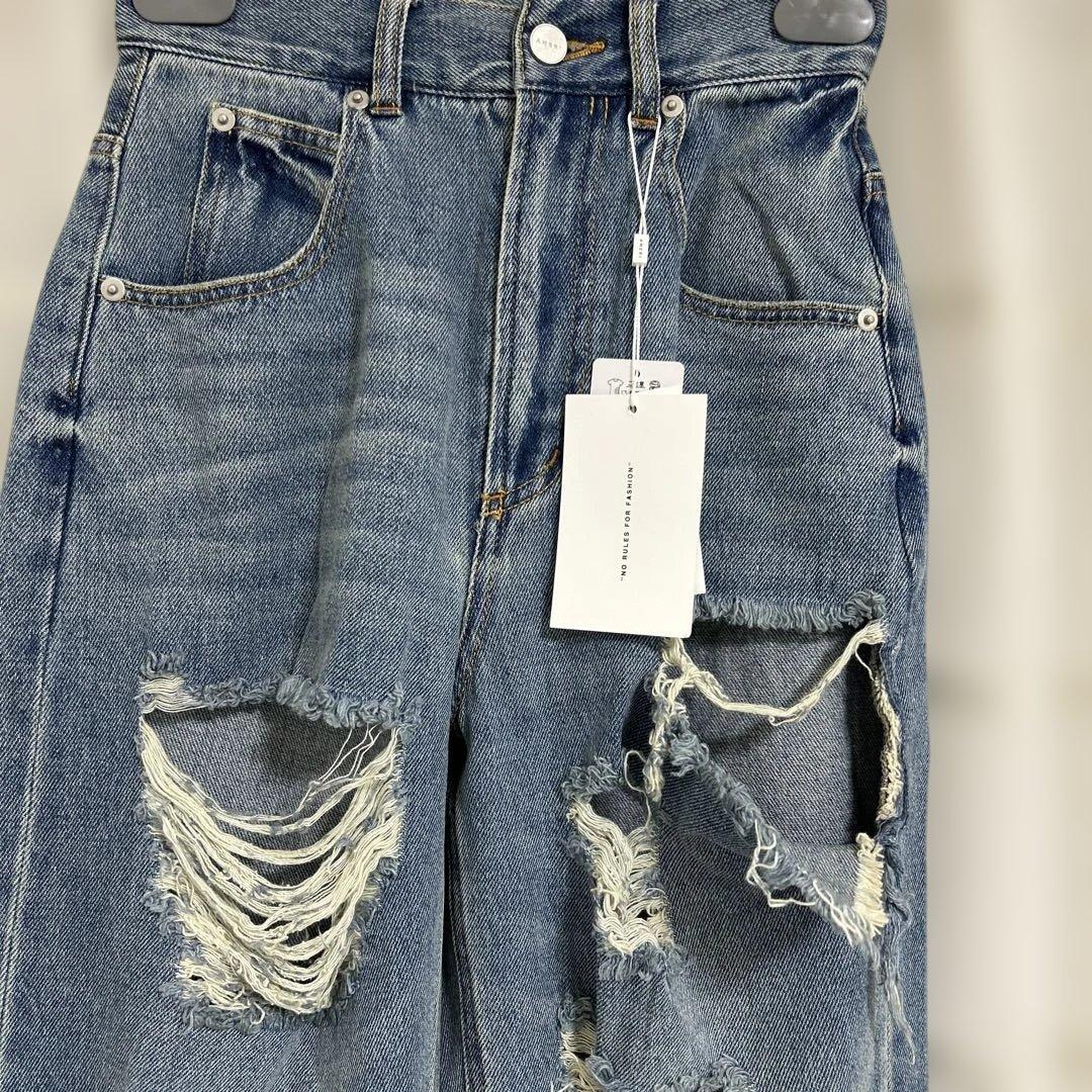 AMERIダメージ　ジーンズ ブルー