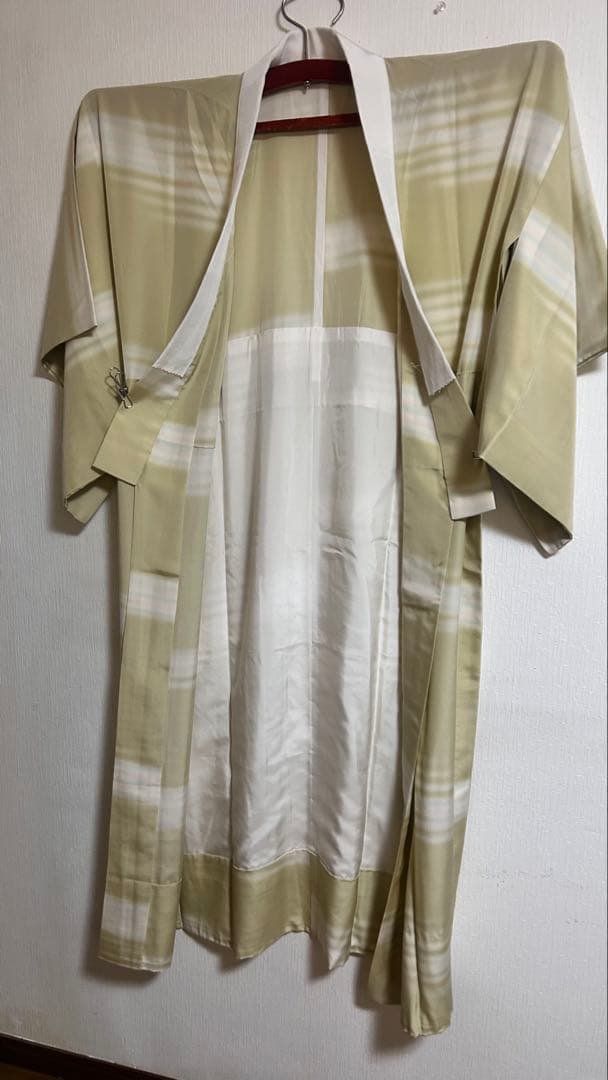 本場奄美大島本泥染　長襦袢　正絹　証紙付　西山英男　単　衣紋抜き　無双袖