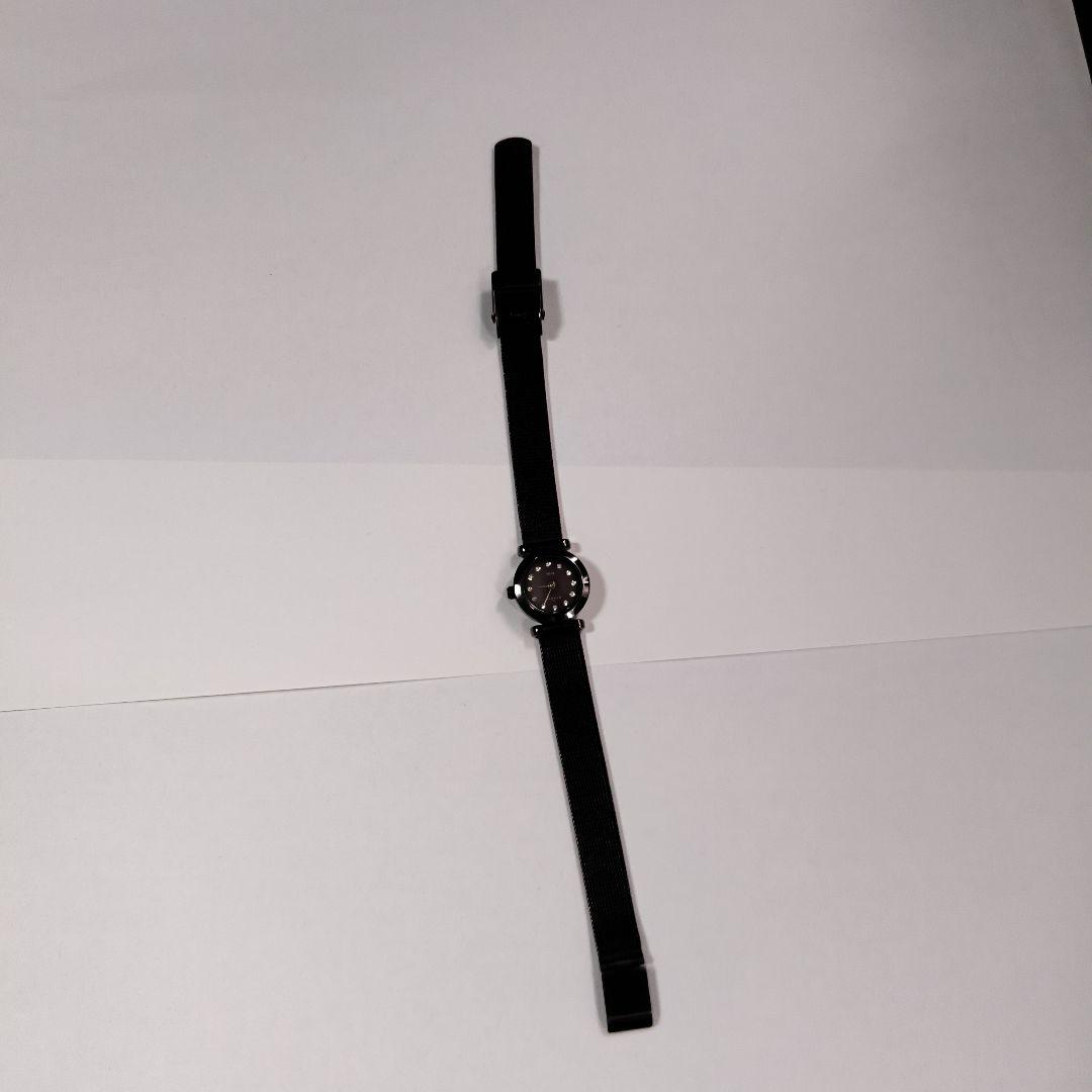 ブラック メッシュ バンド 腕時計