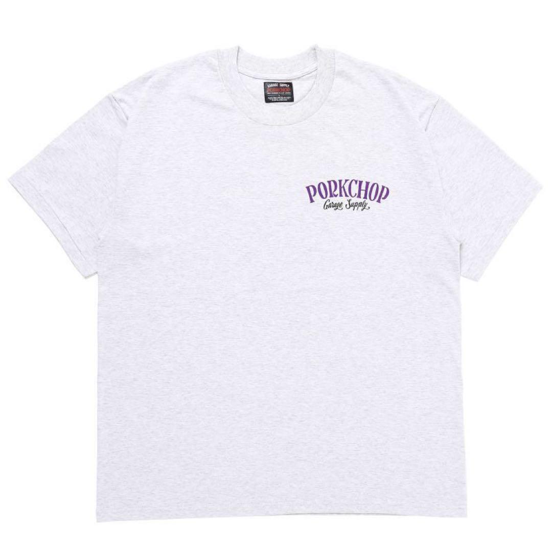 ポークチョップ ロンT WHITE Mサイズ キムタク マシス ラッツ ポークチョップ Tシャツ WHITE BLUE M ラッツ マシス キムタク
