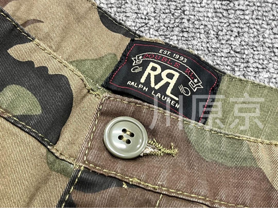 美品 RRL DOUBLE RL 迷彩ハーフパンツ W34 ショートパンツ