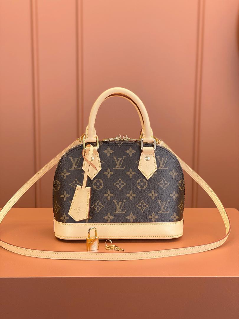 Louis Vuitton ショルダーバッグ ダークブラウン/ベージュ