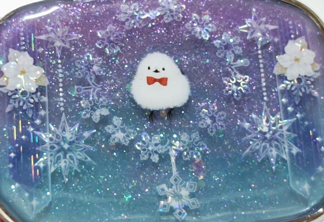 アクセサリーケース】シマエナガ 雪サークルver No.243【UV