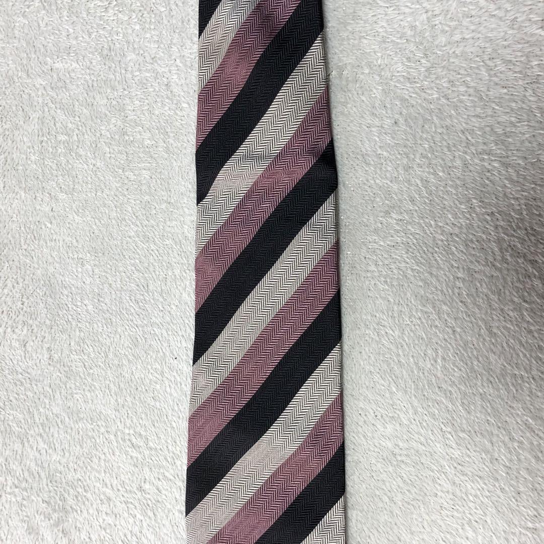 Paul Smith ネクタイ レジメンタルタイ シルク100 花柄 ローズ
