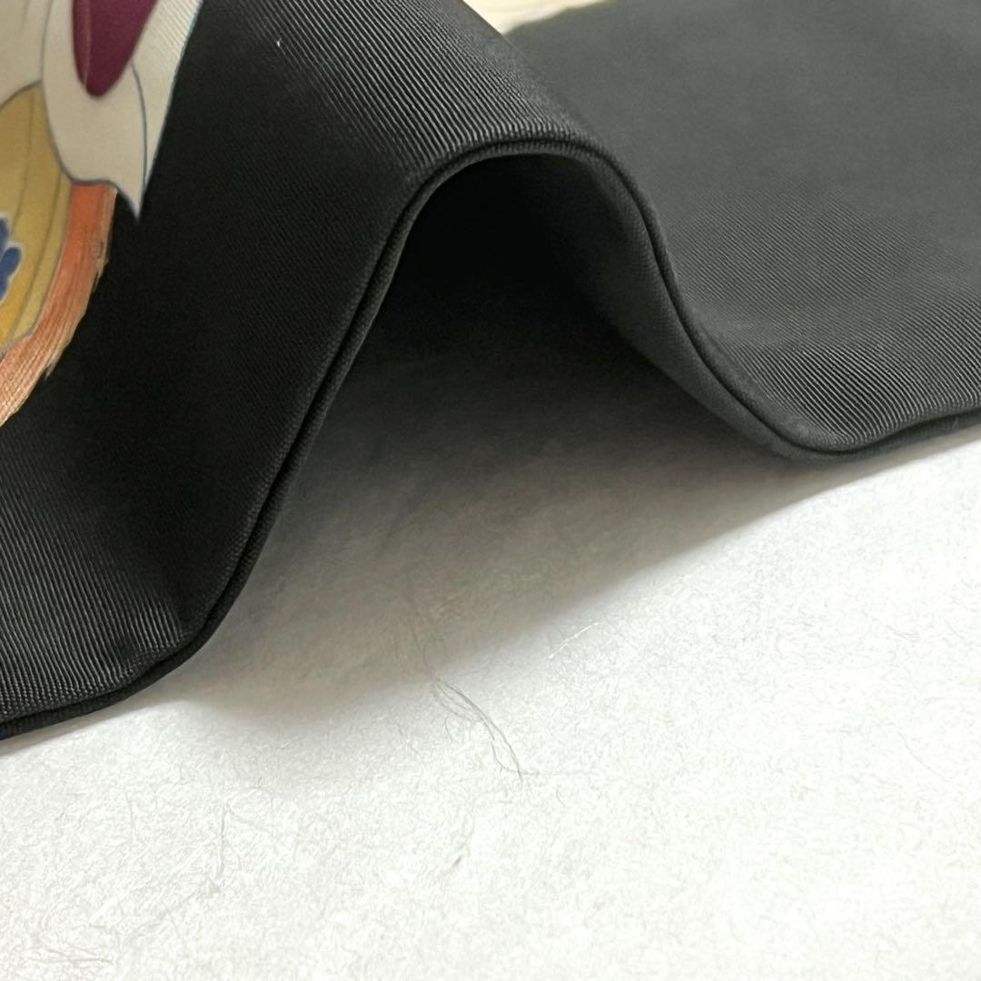 名古屋帯 塩瀬 子供連獅子風 小鼓 黒色 PO-3224
