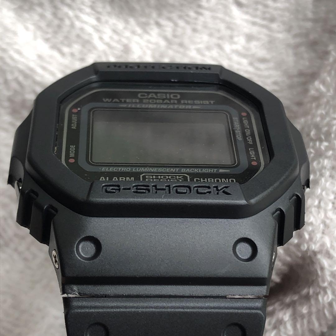 ［美品］G-SHOCK DW-5600MS　レッドアイ・マットブラック