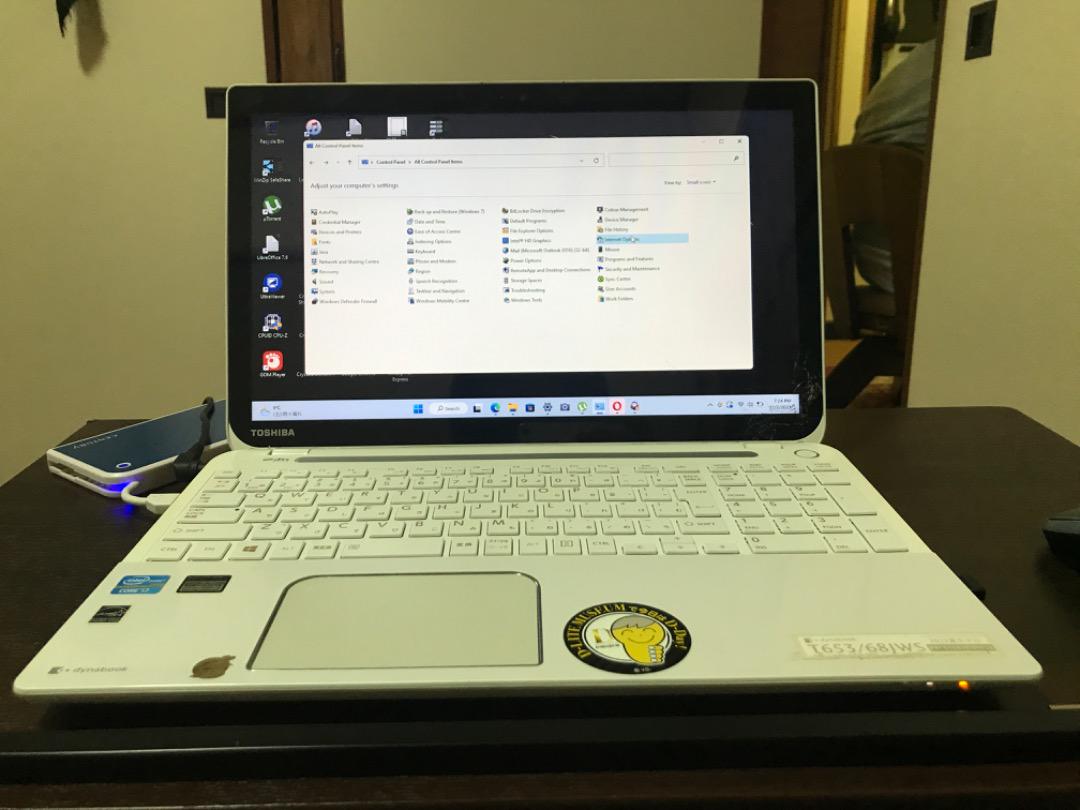 OSWindows11Toshiba Dynabook Intel Core i7