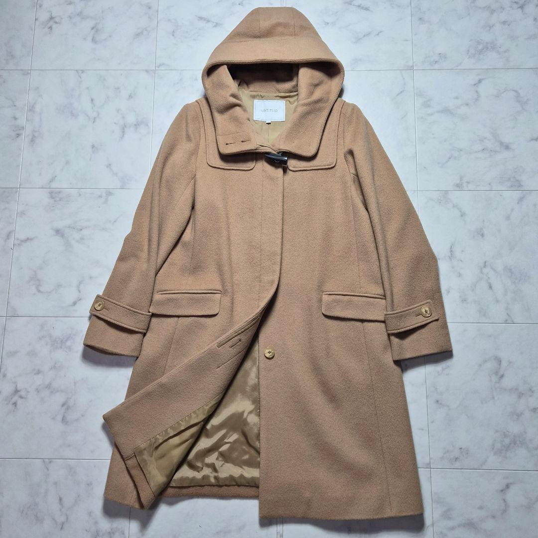 UNTITLED フーデッドコート ウール LL UNTITLED
