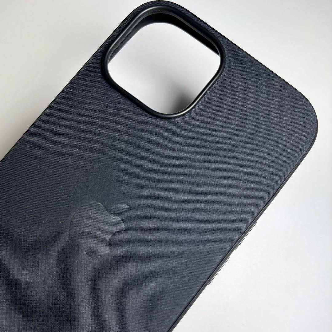 アップル純正 iPhone 15 ファインウーブンケース ブラックMagSafe