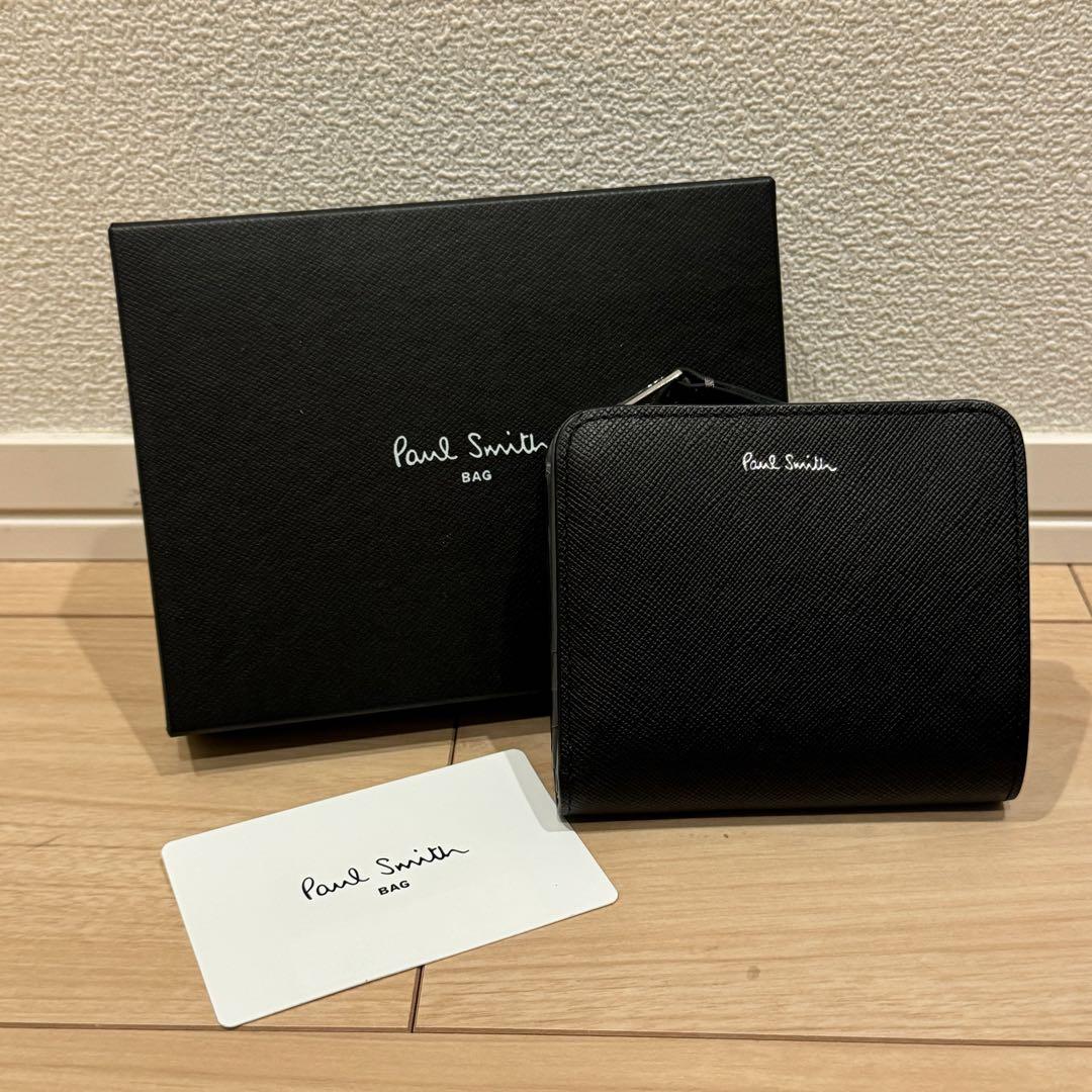 【新品・未使用】Paul Smith ポールスミス 折財布 レザー ブラック