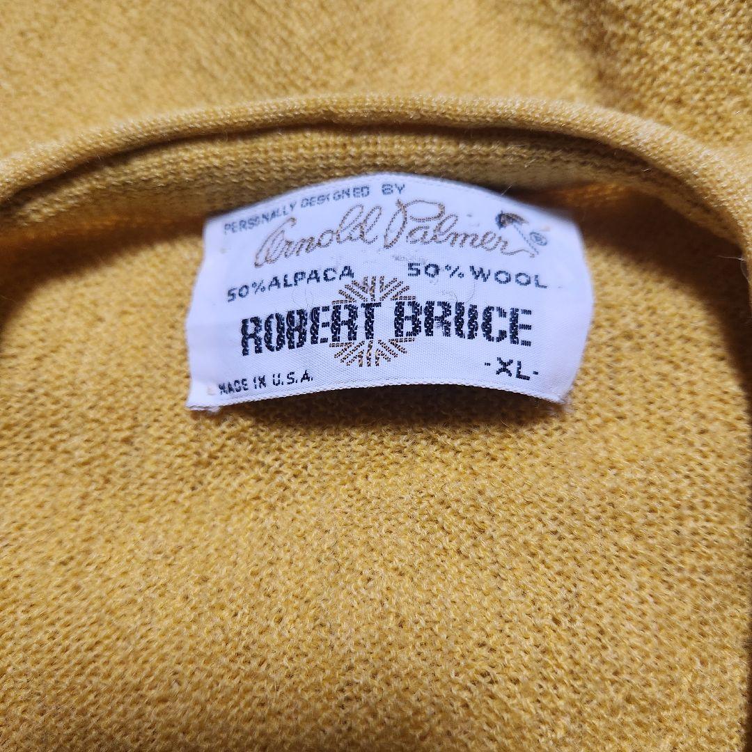 60s ROBERT BRUCE アーノルドパーマー　アルパカカーディガン　XL