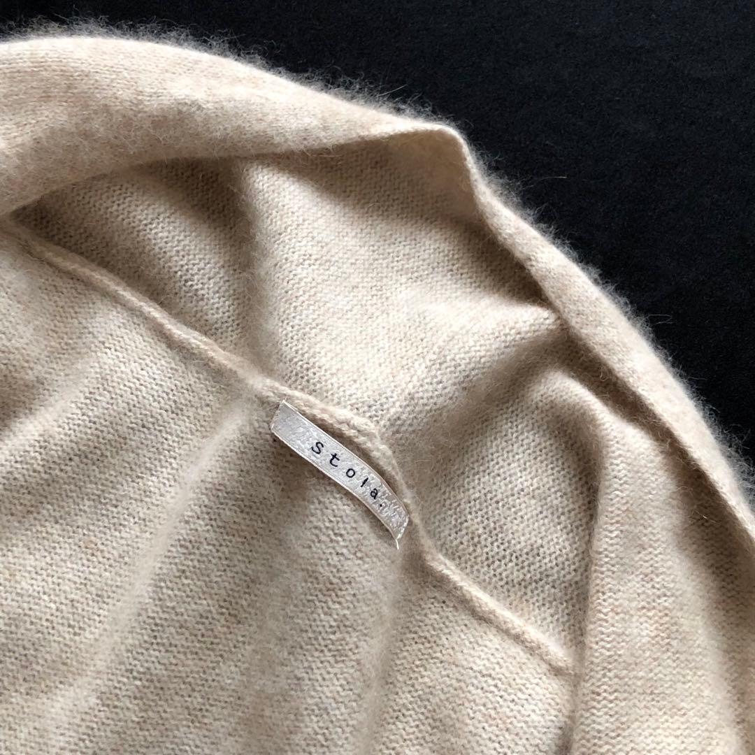 新品⭐️stola. ストラ ラクーン カーディガン 美人百花 ロング ベージュ 新品⭐️stola. ストラ ラクーン カーディガン 美人百花 ロング ベージュ