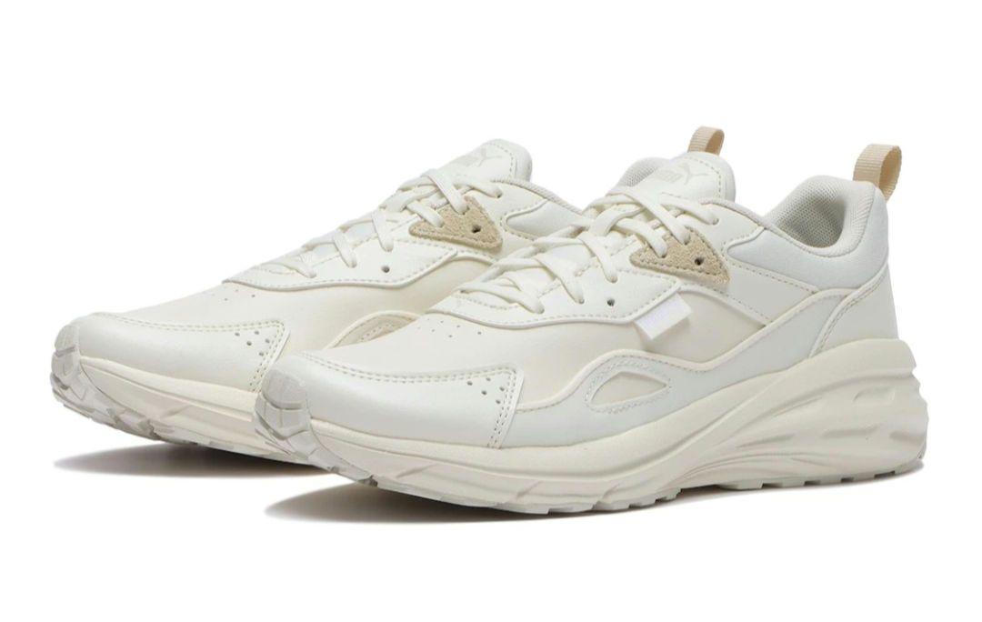 新品✨️PUMA 天然皮革スニーカー ホワイト コンフォートダッドシューズ