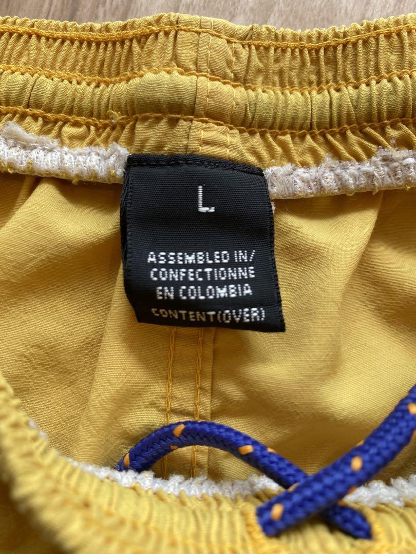 90s　patagonia　パタゴニア　バギーズショーツ　イエロー　5インチ　L