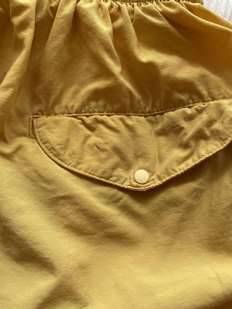 90s　patagonia　パタゴニア　バギーズショーツ　イエロー　5インチ　L