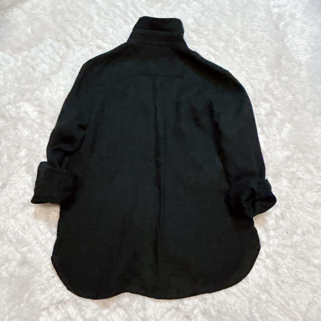 美品 23区 LIBECO リベコ 麻 リネン 100％ シャツ 長袖 ブラウス 23区 LIBECO リベコ リネン シャツ ブラウス /麻 長袖 ブルー