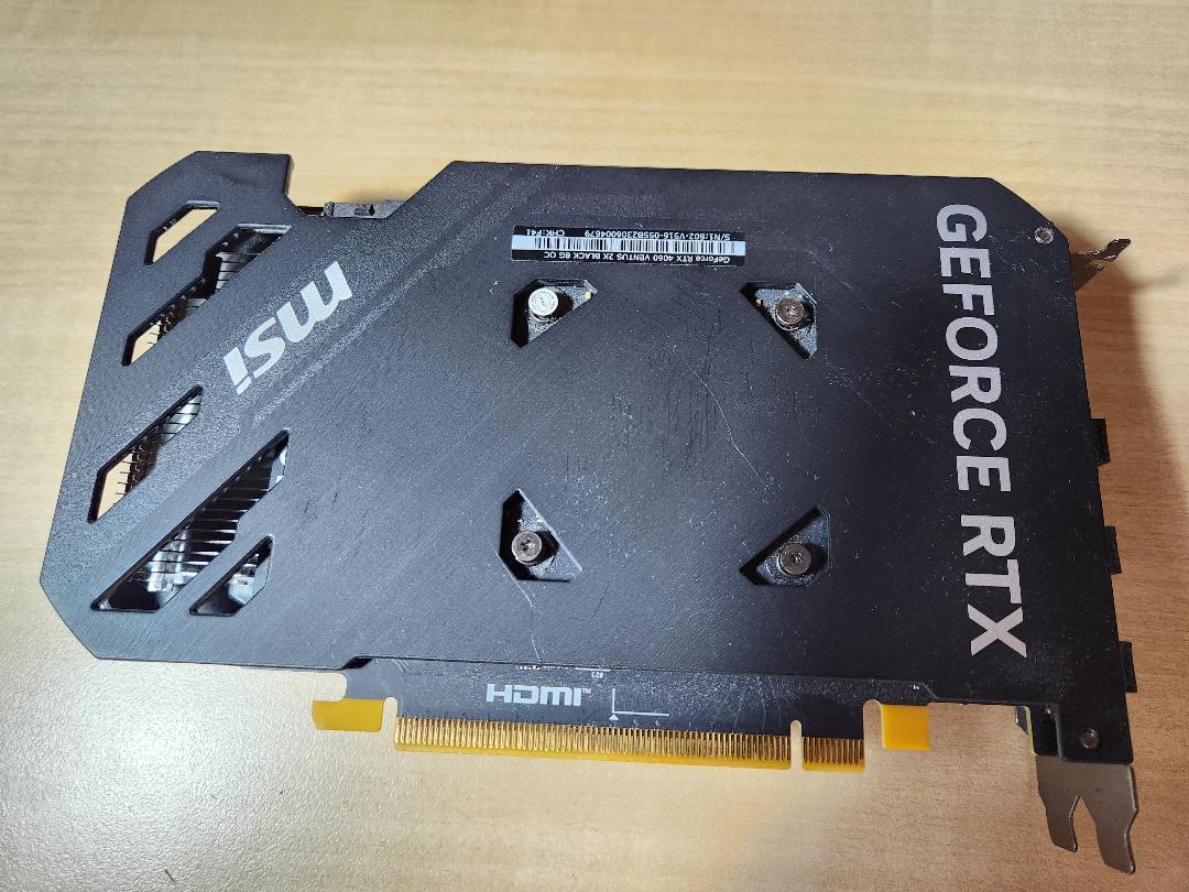 MSI GeForce RTX 4060 VENTUS 2X BLACK 中古