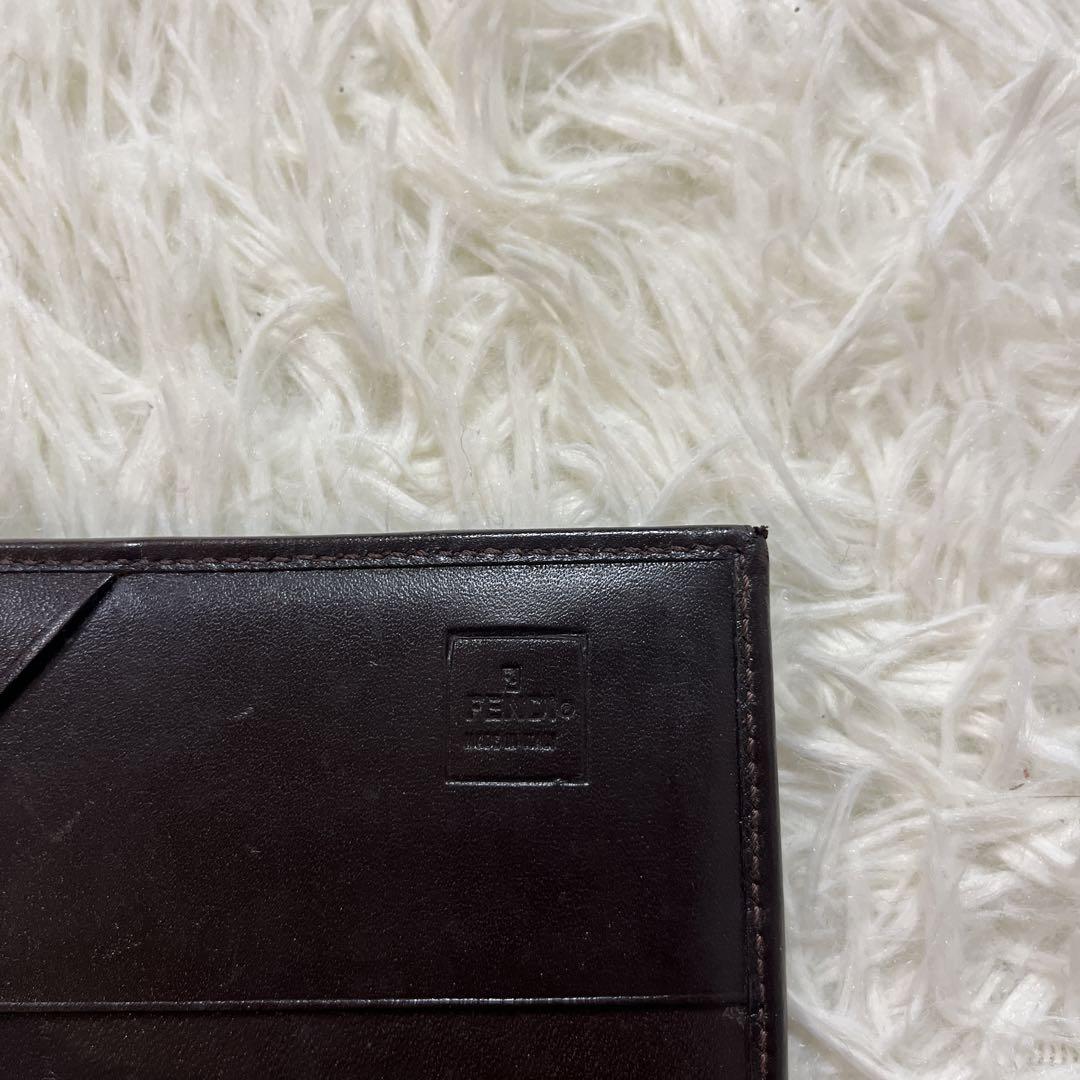 【美品✨】FENDI フェンディ/ ズッカ/長財布/ブラウン/ヴィンテージ