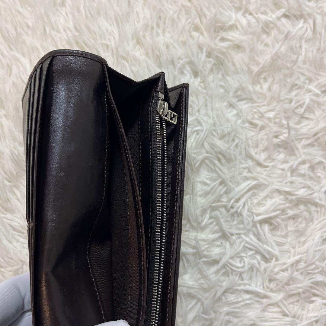 【美品✨】FENDI フェンディ/ ズッカ/長財布/ブラウン/ヴィンテージ