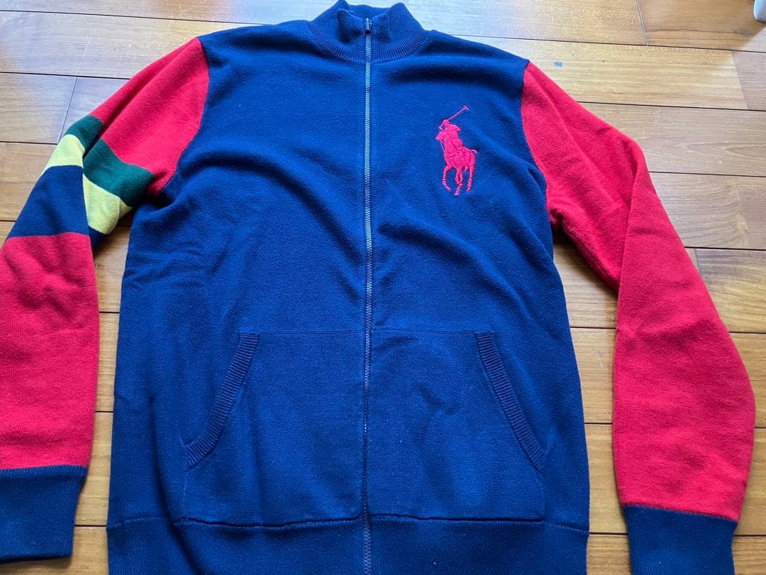 ラルフローレン　2way ジップアップカーディガン