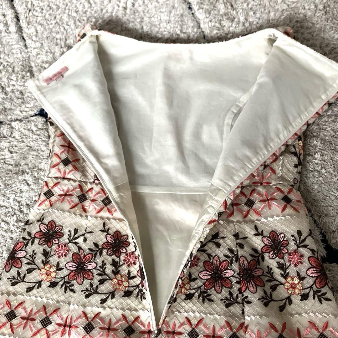 美品✨】トッカ 洗えるMANACA ドレス 刺繍 ワンピース Aライン 4
