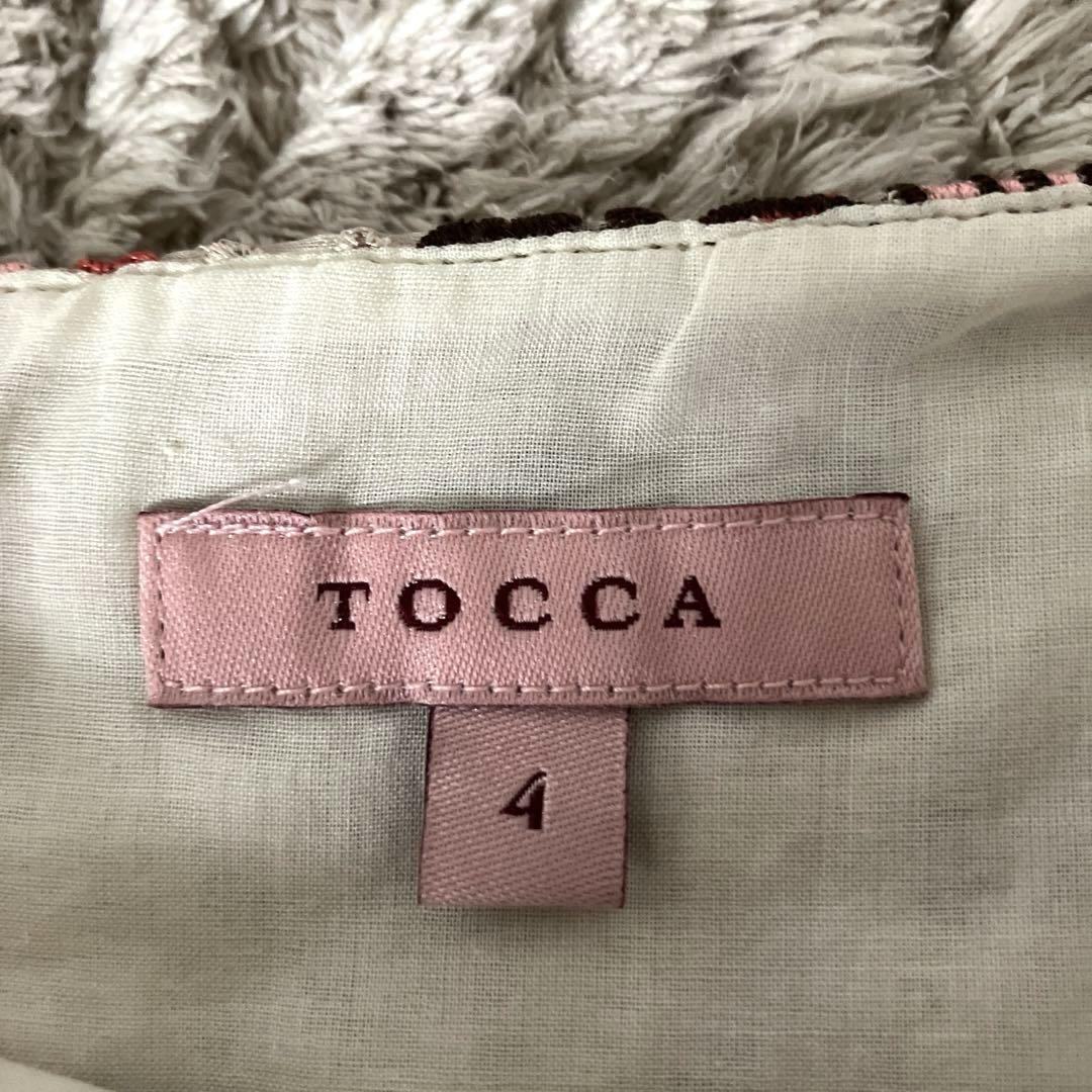 美品✨】トッカ 洗えるMANACA ドレス 刺繍 ワンピース Aライン 4