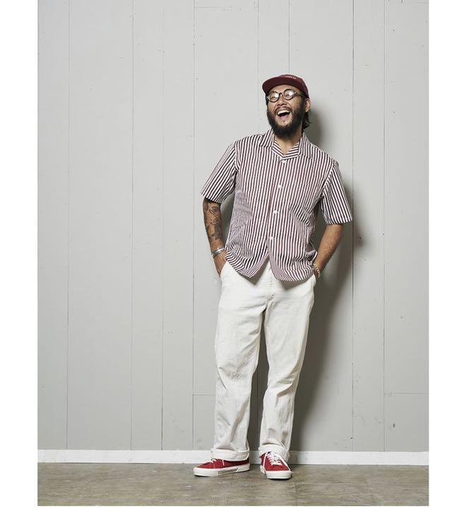 Captains Helm×Town Craft Stripe シャツ L美品 Captains Helm×Town Craft Stripe シャツ L美品