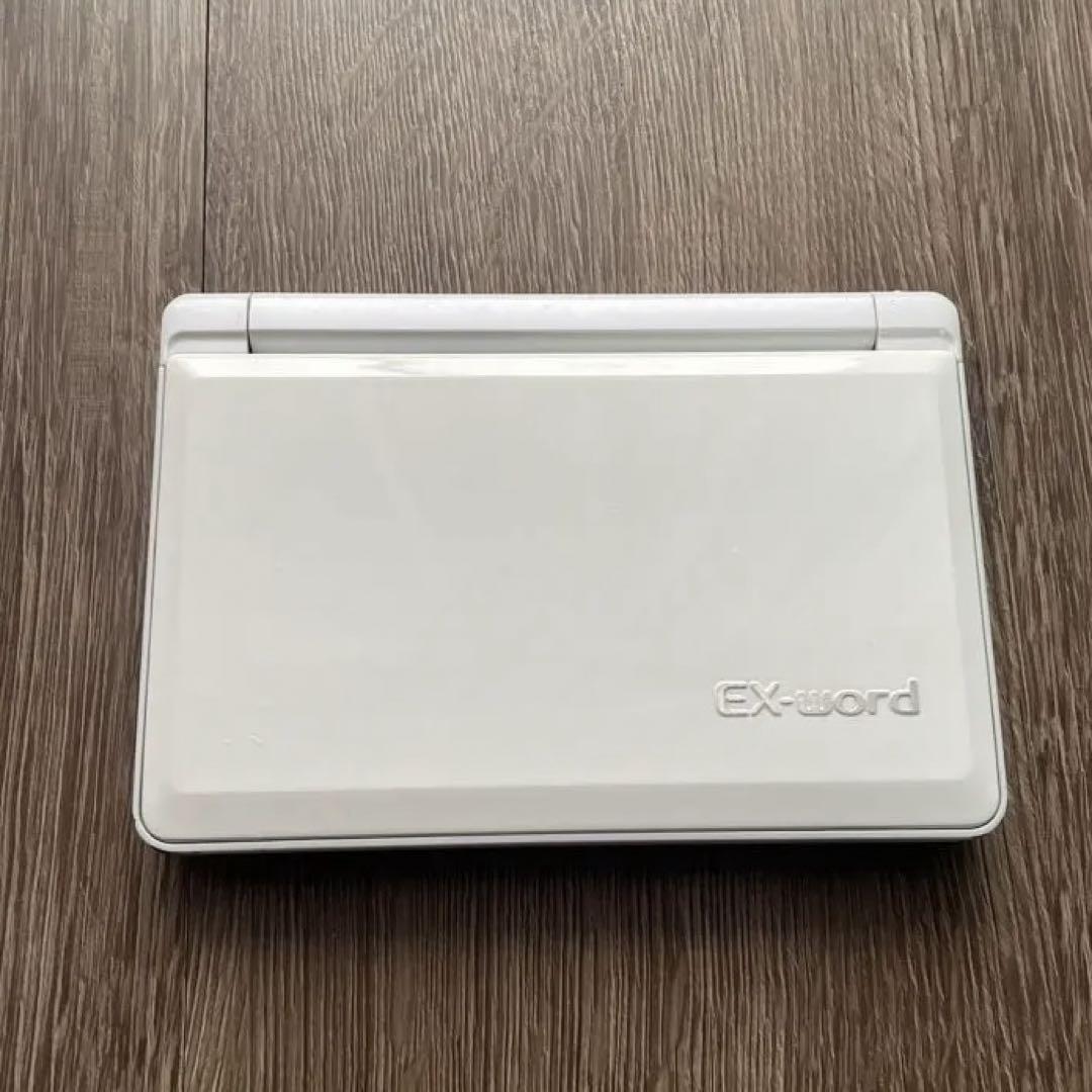 CASIO EX-word ホワイト 電子辞書 電池付き - メルカリ